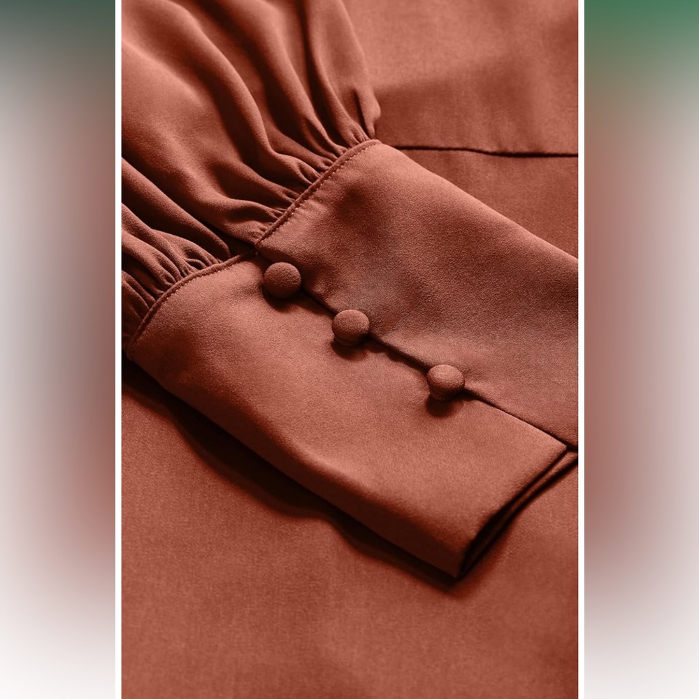 City Chic | Terracotta Bronze Cinnamon Maxi TRUE Wrap Dress Formal Wedding Guest - Picture 6 of 7